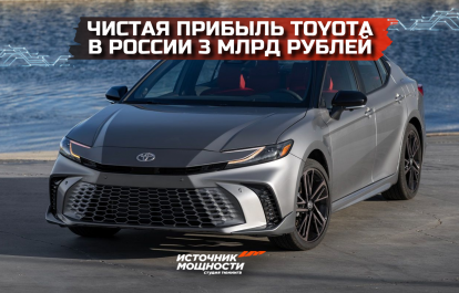 Toyota's net profit in Russia approached 3 billion rubles